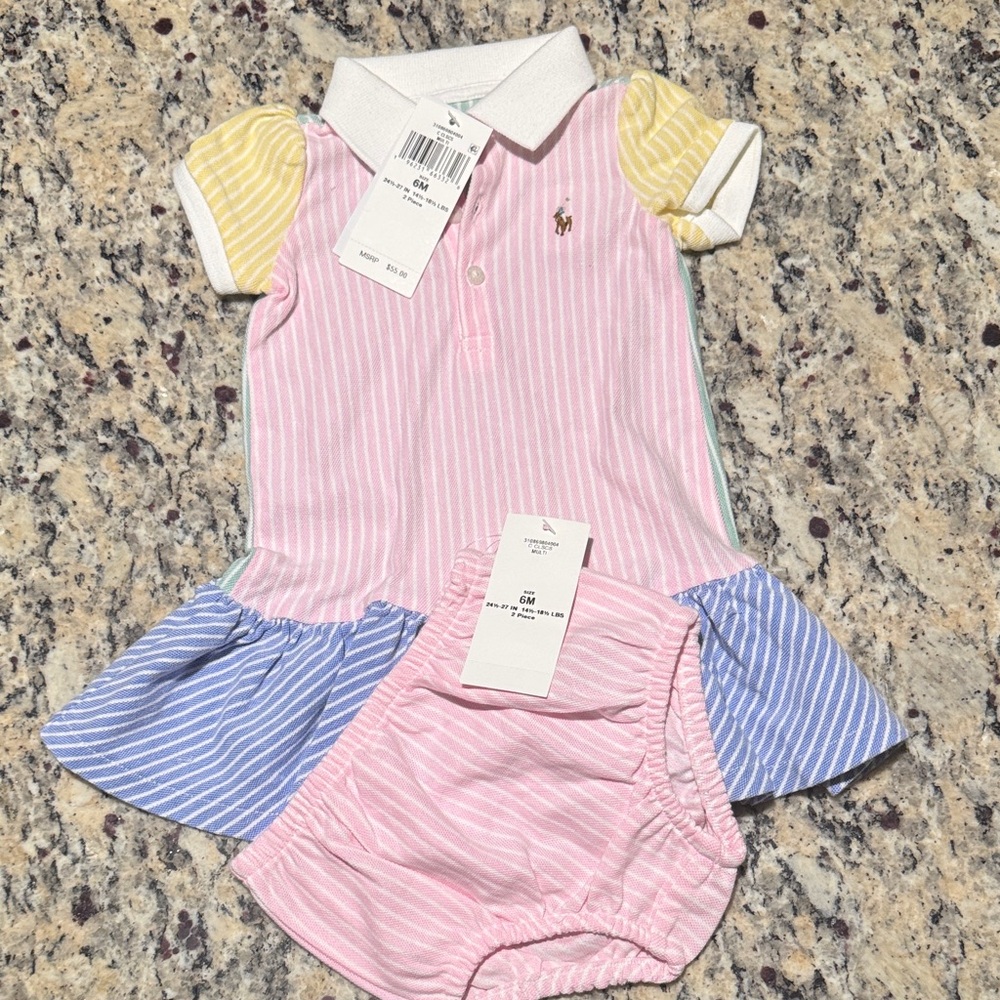 Ralph Lauren Baby Dress Set size 6M